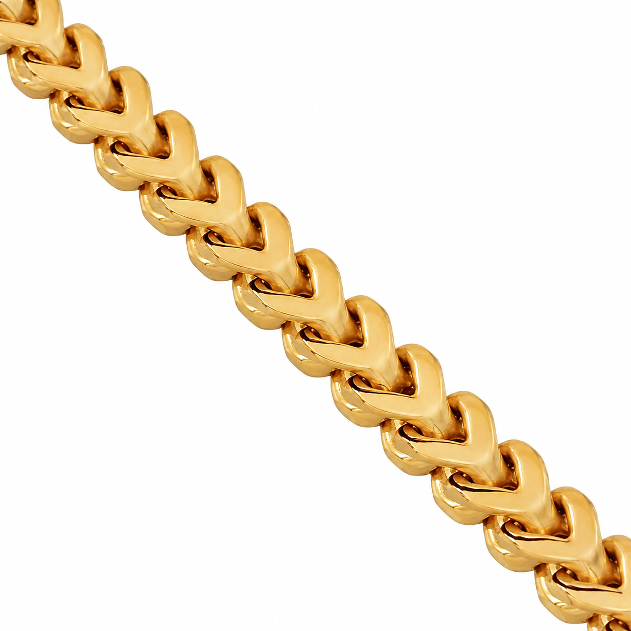 10k Yellow Gold Mens Franco Chain 4 mm