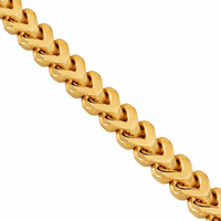 Thumbnail for 10k Yellow Gold Mens Franco Chain 4 mm