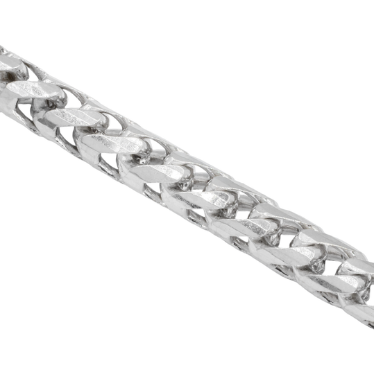 14k White Gold Franco Chain 25in 7mm – Avianne Jewelers