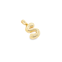 Thumbnail for Yellow Gold 10K Yellow Gold Plain Letter S Initial Pendant