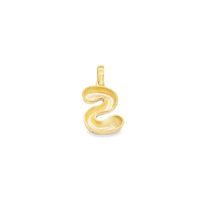 Thumbnail for Yellow Gold 10K Yellow Gold Plain Letter S Initial Pendant
