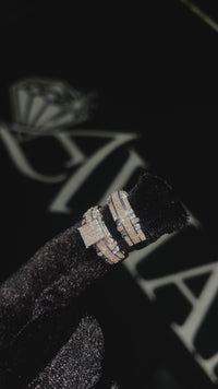 10k White Gold Diamond 2 Ring Engagement Set 0.55 ctw