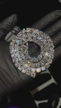 14k White Gold Lab Diamond Tennis Chain 110 ctw