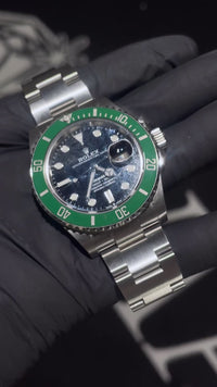 Rolex Submariner Oyster Starbucks Green Bezel Black Index Dial 126610LV