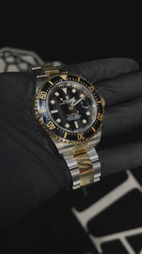 Rolex Sea-Dweller Stainless Steel and Yellow Gold Black Dial Watch 126603