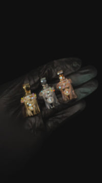 14k White Gold Diamond Jesus Pendant 1.60 Ctw