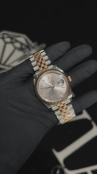 Reloj Rolex Datejust 41 de acero inoxidable y oro rosa con esfera con índices Sundust Jubilee 126331