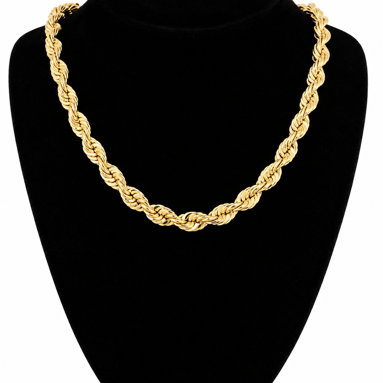 14k Yellow Gold Rope Chain 4 mm