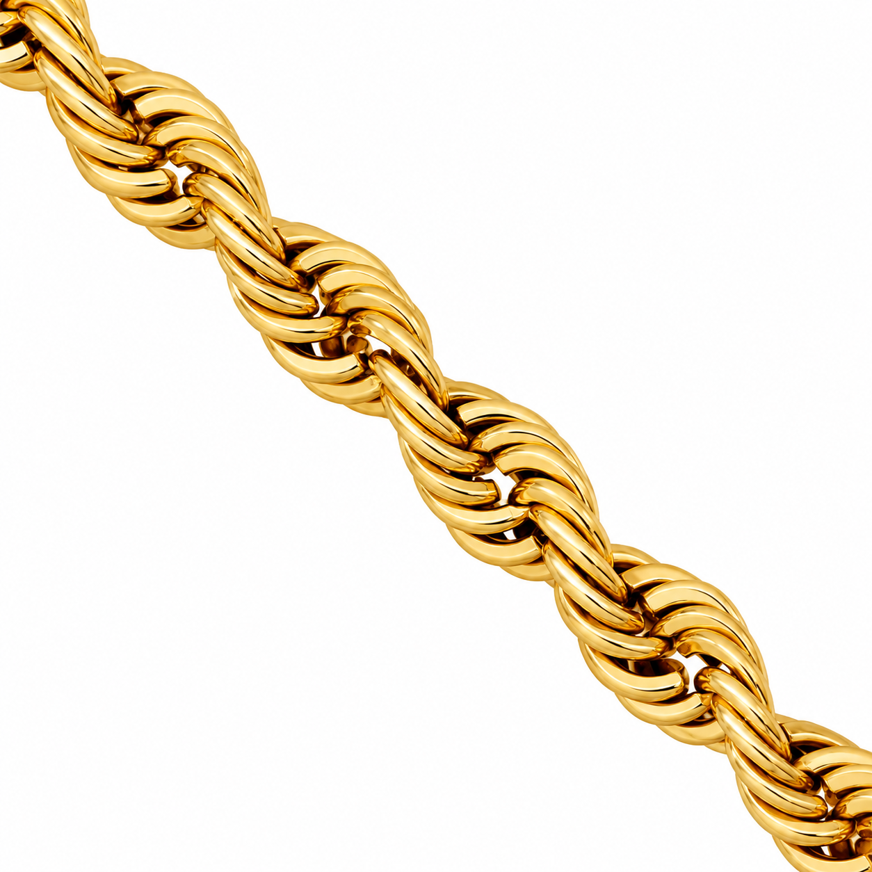 14k Yellow Gold Rope Chain 4 mm
