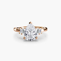 Thumbnail for Baguette Accent Solitaire