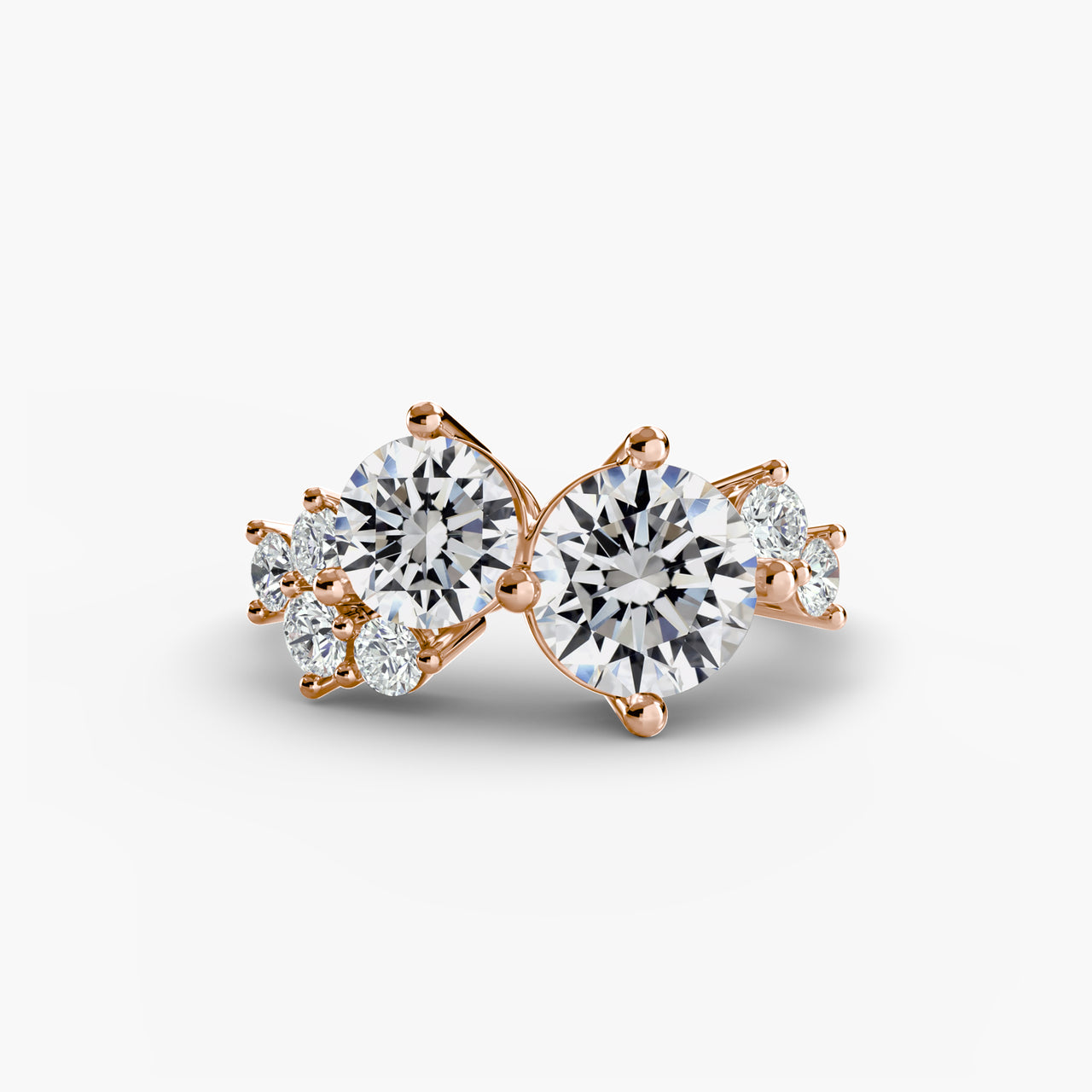 14K Rose Gold / Round Eternal Embrace Ring