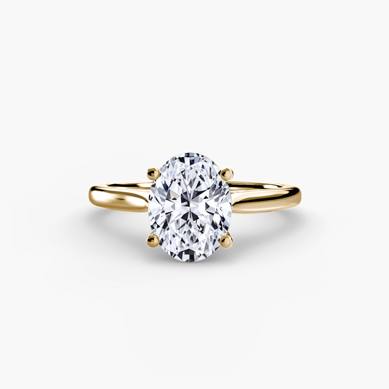 14K Yellow Gold / Oval Solitaire ring 1
