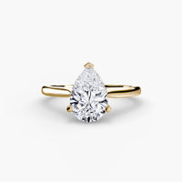Thumbnail for 14K Yellow Gold / Pear Solitaire ring 1