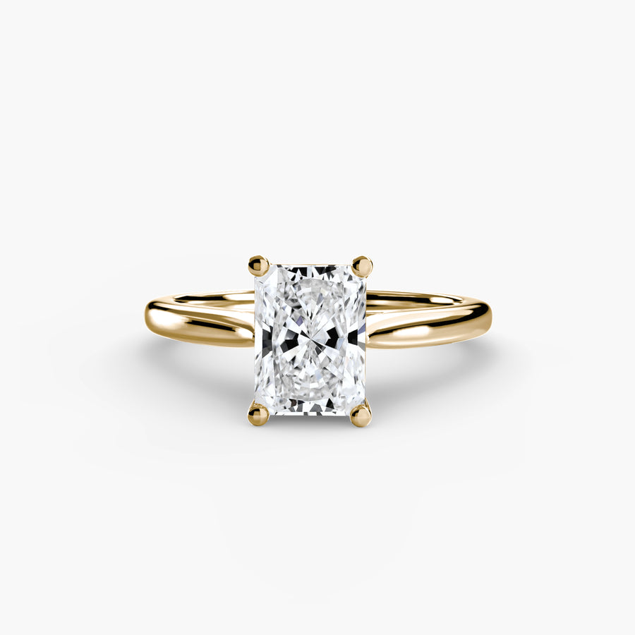 14K Yellow Gold / Radiant Solitaire ring 1