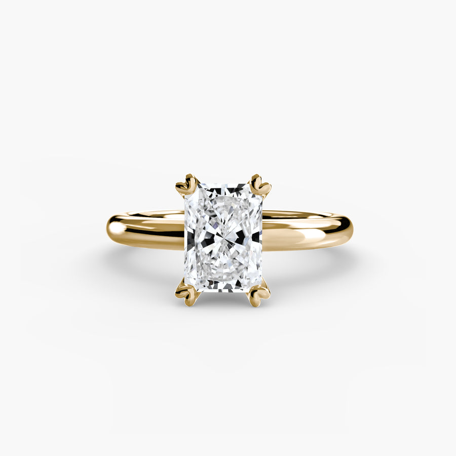 14K Yellow Gold / Radiant Solitaire ring 2