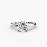 Thumbnail for 14K White Gold / Round Solitaire ring 3