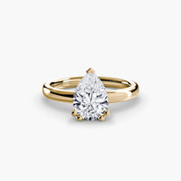 Thumbnail for 14K Yellow Gold / Pear Solitaire ring 5