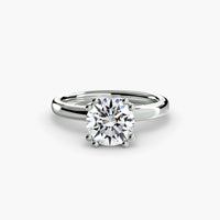 Thumbnail for 14K White Gold / Round Solitaire ring 5