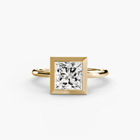 Thumbnail for 14K Yellow Gold / Princess The Bezel Set Solitaire
