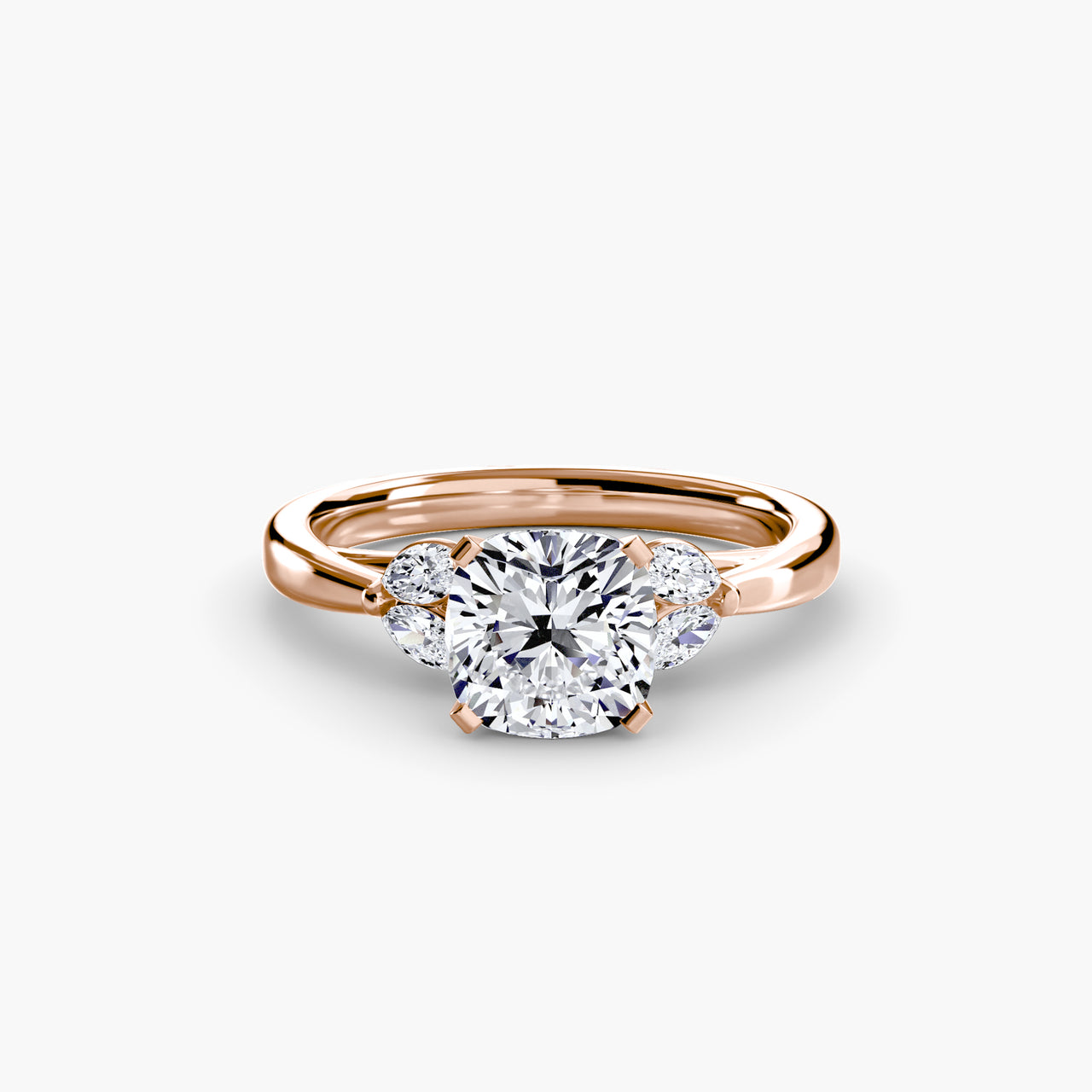 14K Rose Gold / Cushion The Celestial Cluster Ring 2