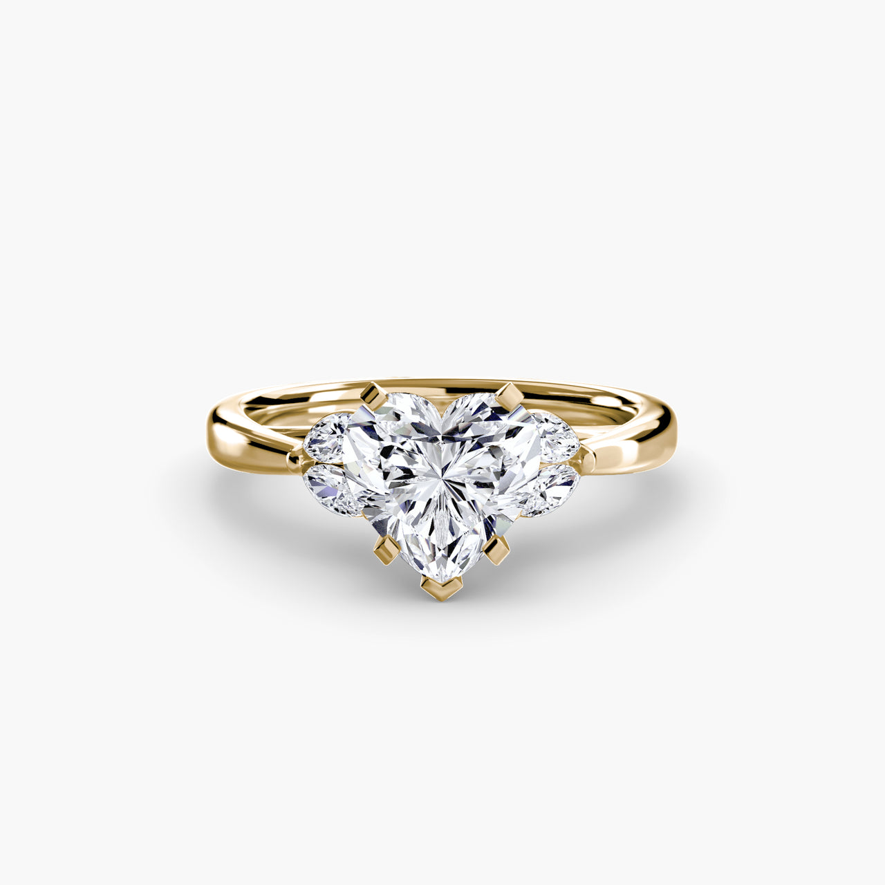 14K Yellow Gold / Heart The Celestial Cluster Ring 2