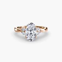 Thumbnail for 14K Rose Gold / Oval The Celestial Cluster Ring 2