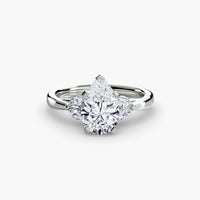 Thumbnail for 14K White Gold / Pear The Celestial Cluster Ring 2