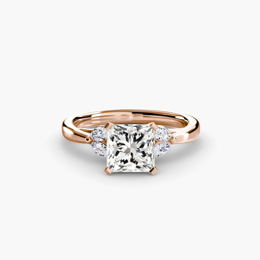 14K Rose Gold / Princess The Celestial Cluster Ring 2