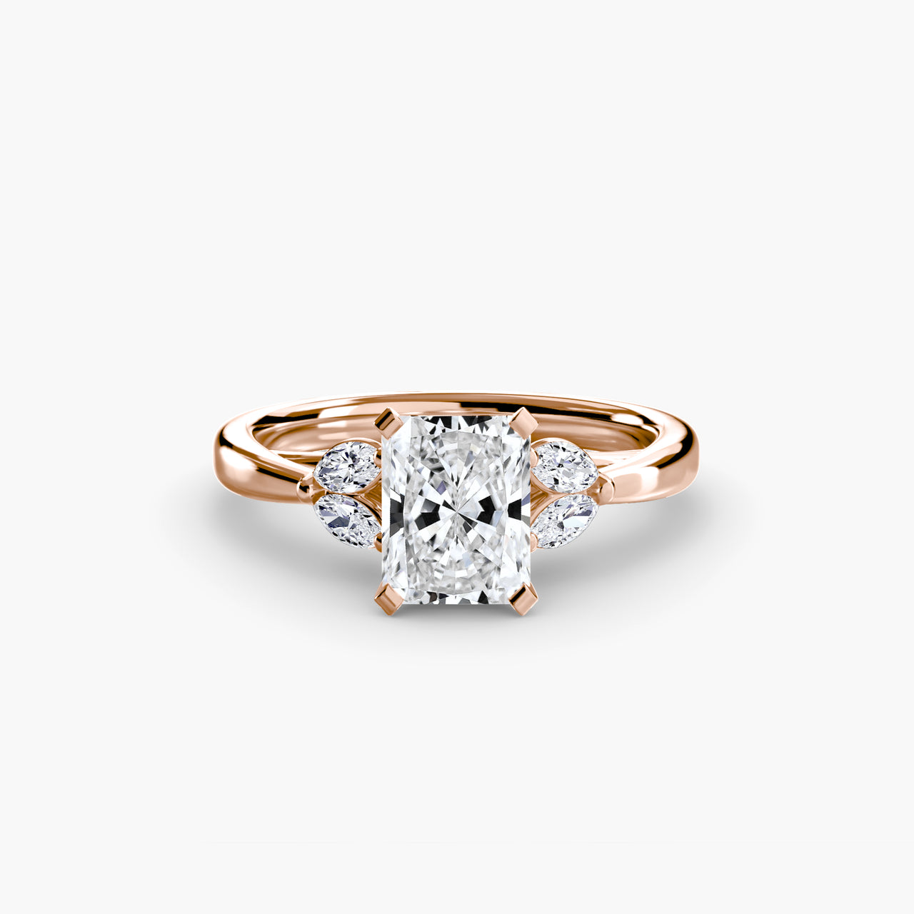 14K Rose Gold / Radiant The Celestial Cluster Ring 2