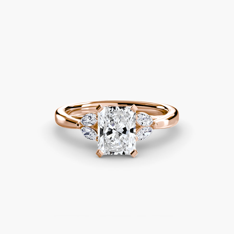 14K Rose Gold / Radiant The Celestial Cluster Ring 2