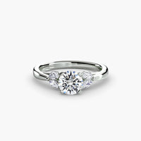 Thumbnail for 14K White Gold / Round The Celestial Cluster Ring 2