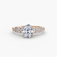 Thumbnail for 14K Rose Gold / Oval The Celestial Cluster Ring