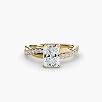 Thumbnail for The Emerald Twist Pavé Ring