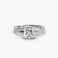 Thumbnail for The Emerald Twist Pavé Ring