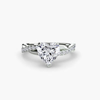Thumbnail for The Emerald Twist Pavé Ring