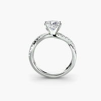 Thumbnail for The Emerald Twist Pavé Ring