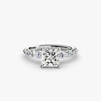 Thumbnail for 14K White Gold / Princess The Tiered Accent Ring
