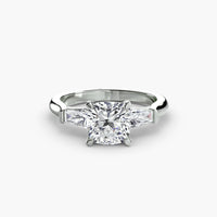 Thumbnail for Three-Stone Ring (Baguette Side Stones)
