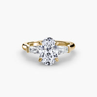 Thumbnail for Three-Stone Ring (Baguette Side Stones)