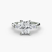 Thumbnail for Three-Stone Ring (Baguette Side Stones) 2
