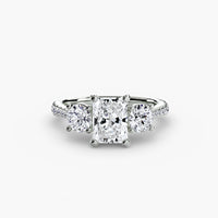 Thumbnail for Three-Stone with Pavé Band