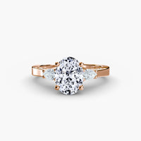 Thumbnail for Three Stone with Pavé Shoulders