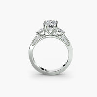 Thumbnail for Three Stone with Pavé Shoulders