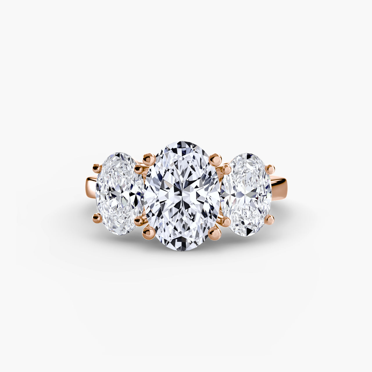 14K Rose Gold / Oval Trilogy Oval