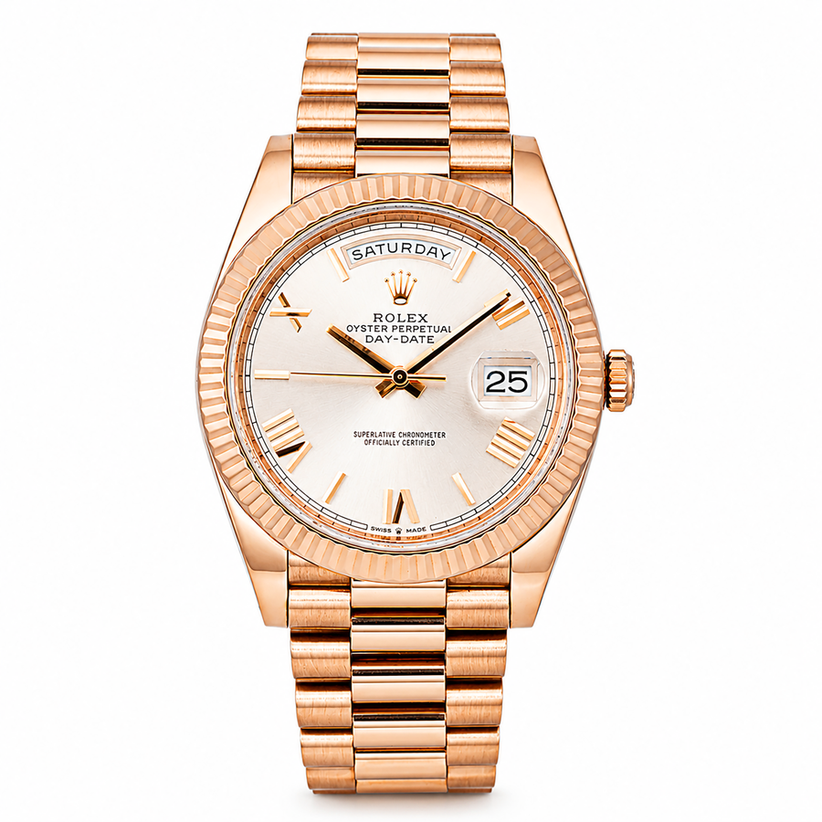2019 40MM Rolex Day-Date Rose Gold Sundust Dial