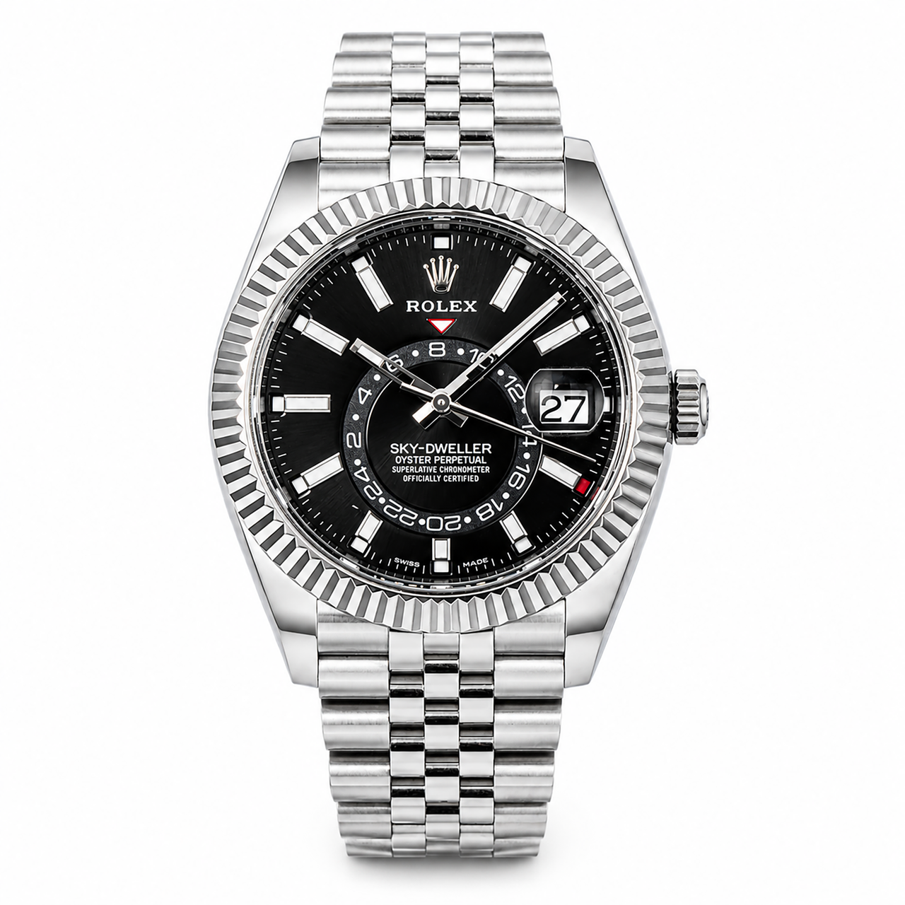 2024 Rolex Sky-Dweller Stainless Steel Black Dial Jubilee Bracelet