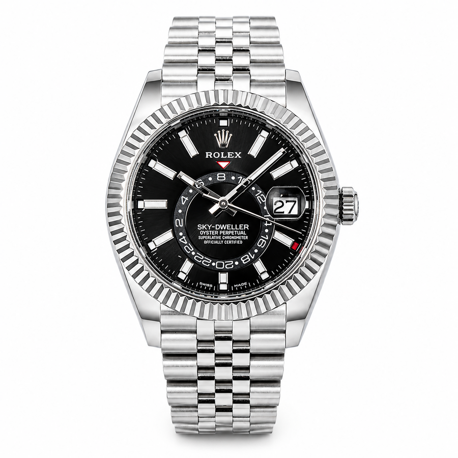2024 Rolex Sky-Dweller Stainless Steel Black Dial Jubilee Bracelet