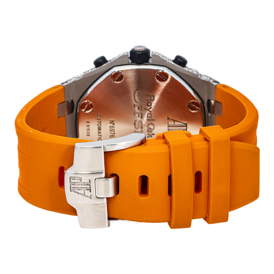 Audemars Piguet Royal Oak Offshore Diamond Chronograph Orange Rubber Strap
