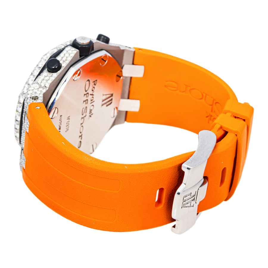 Audemars Piguet Royal Oak Offshore Diamond Chronograph Orange Rubber Strap