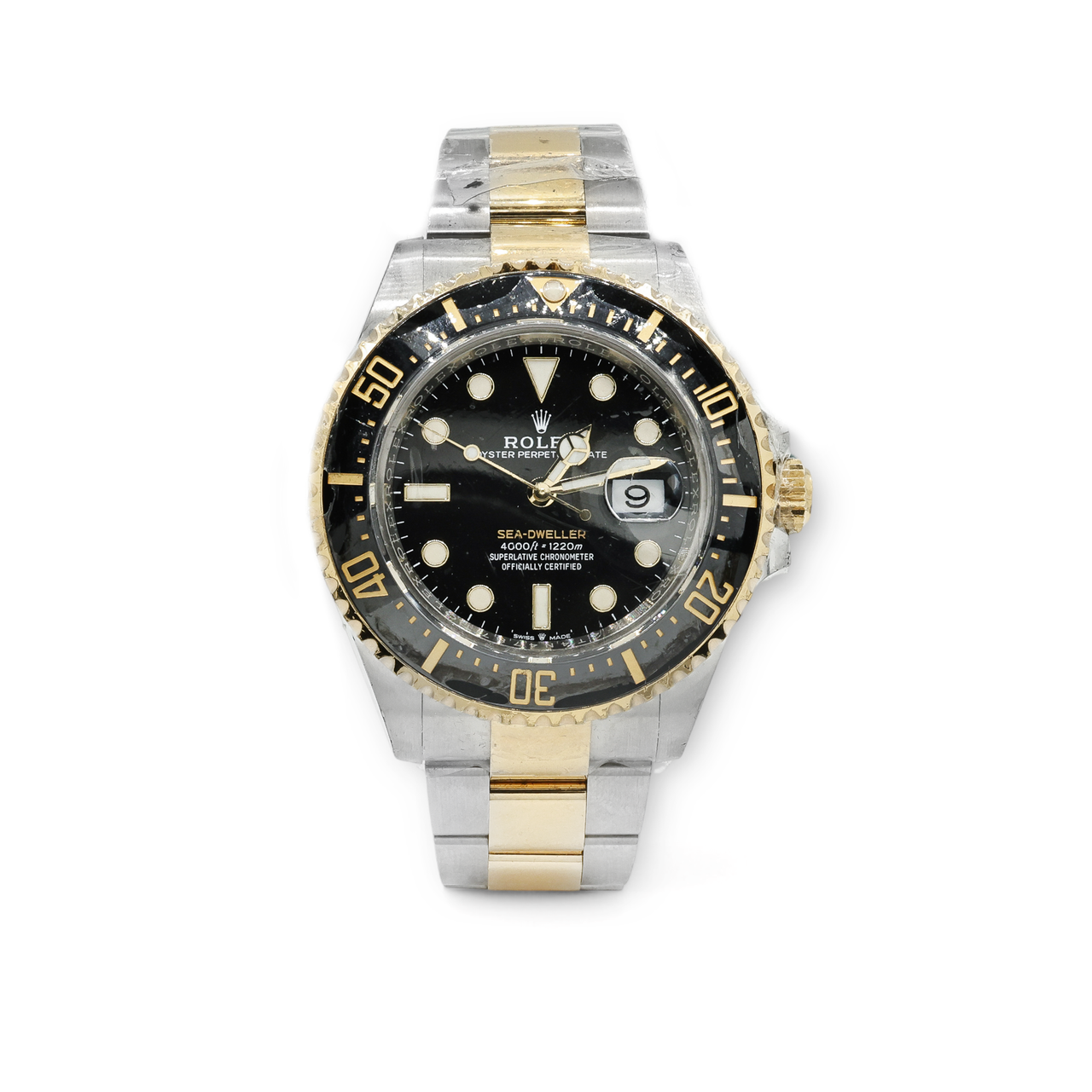 Rolex Sea-Dweller Stainless Steel and Yellow Gold Black Dial Watch Rolex Sea-Dweller Stainless Steel and Yellow Gold Black Dial Watch